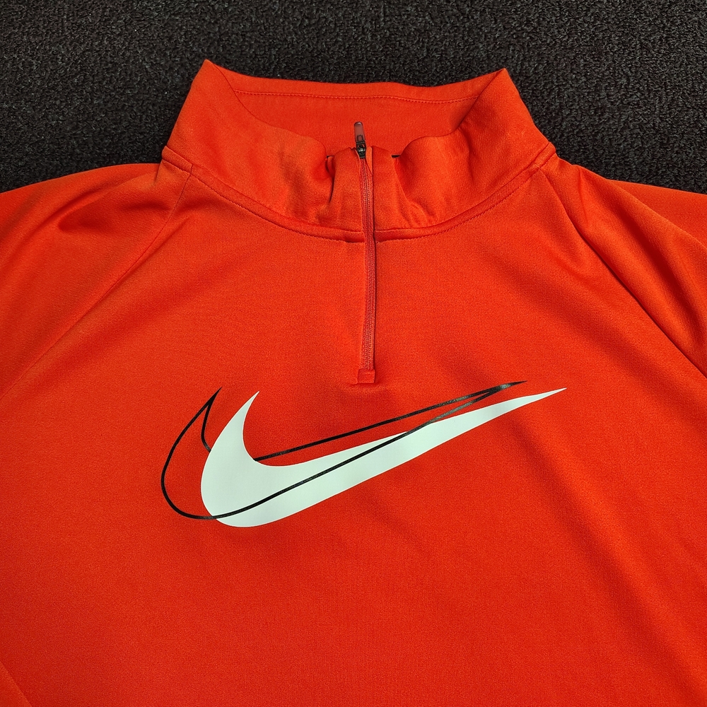 NIKE Running Red Dri-Fit Quarter Zip Pullover Women's Size 1X DJ6984-673